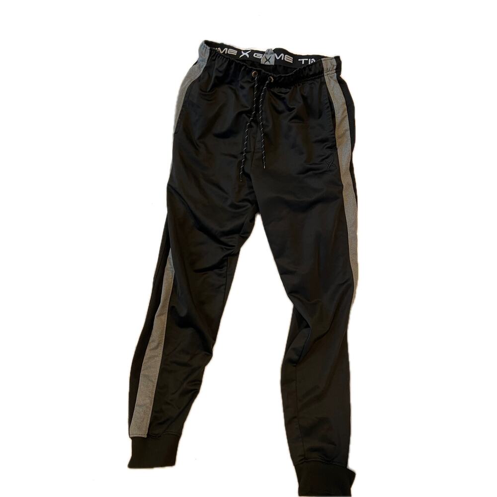 Gametime Black Warm Up Track Pants Mens S